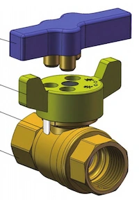 Design of a Smart Gas Meter Ball Valve with Visual Switch Status Indication and Dual-Mode Magnetic Lock